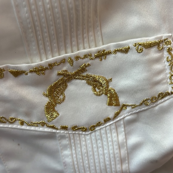 Sz L Vintage Mexican Cowboy Western Short Sleeve Shirt NWT - Picture 7 of 8